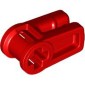 Wire Clip with Cross Hole Bright Red