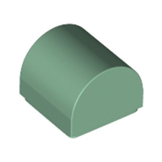 Plate 1x1x2/3 Outside Bow Sand Green