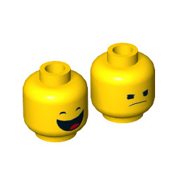 Mini Head Number 2813 Bright Yellow