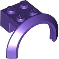 Brick 2x4x1 with Screen Medium Lilac