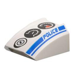 Front 2x2 Police White