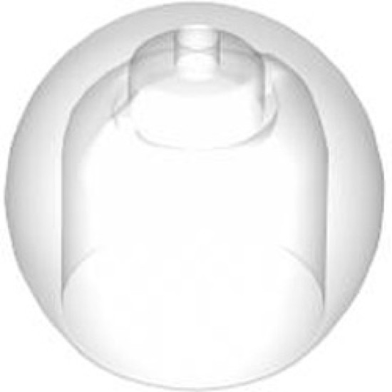 Mini Helmet Number 253 Transparent White (Clear)