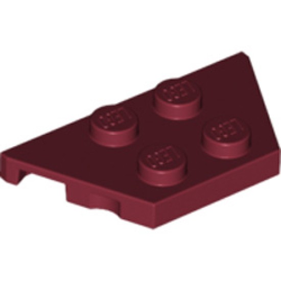 Plate 2x4x18 Degree Dark Red