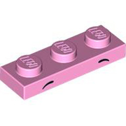 Plate 1x3 Number 28 Light Purple