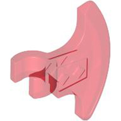 Axe Head with Hole Diameter 3.2 Transparent Red