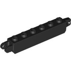 Brick 1x6 Friction / Stub / Fork / Vertical Black