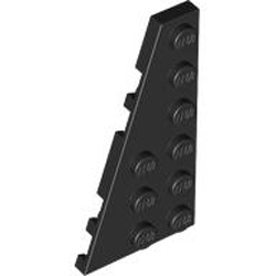 Left Plate 3x6 with Angle Black