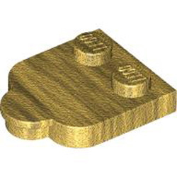 Design Plate 2x3 Number 1 Warm Gold