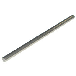 Axle for Bearing Element Diameter 2x44 Silver Metallic
