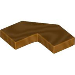 Tile 2x2 Degree 90 with Degree 45 Cut Number 2 Gold Ink