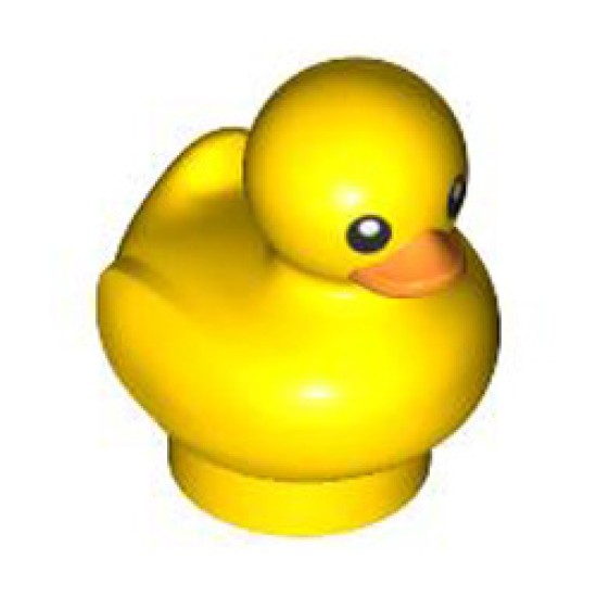 Mini Toy Duck Number 2 Bright Yellow