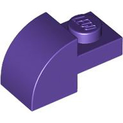 Brick 1x2x1 Bow with Cutout Medium Lilac