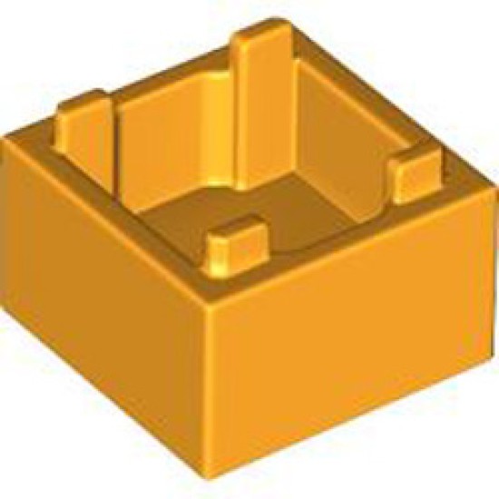 Box 2x2 Bottom Number 1 Flame Yellowish Orange