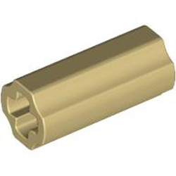 Cross Axle Extension 2M Brick Yellow