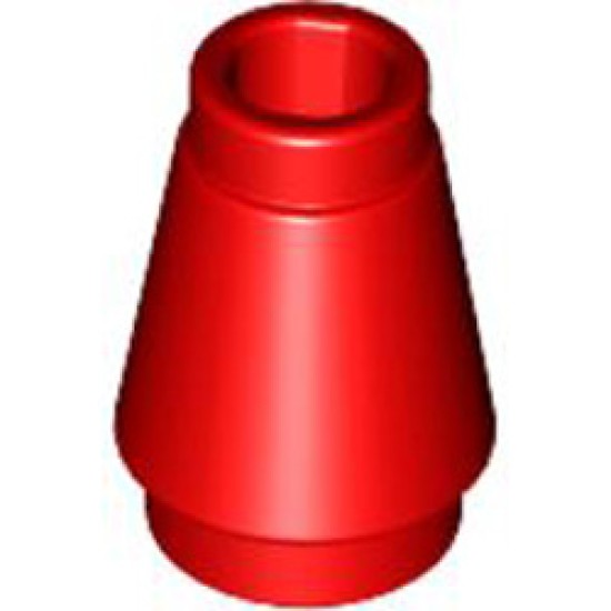 Nose Cone Small 1x1 Bright Red