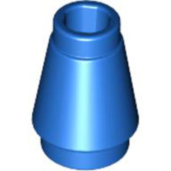 Nose Cone Small 1x1 Bright Blue