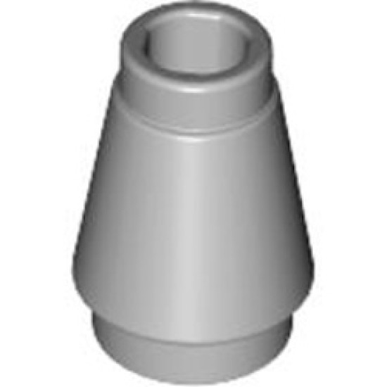 Nose Cone Small 1x1 Medium Stone Grey