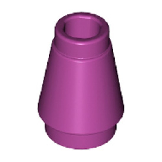 Nose Cone Small 1x1 Bright Reddish Violet