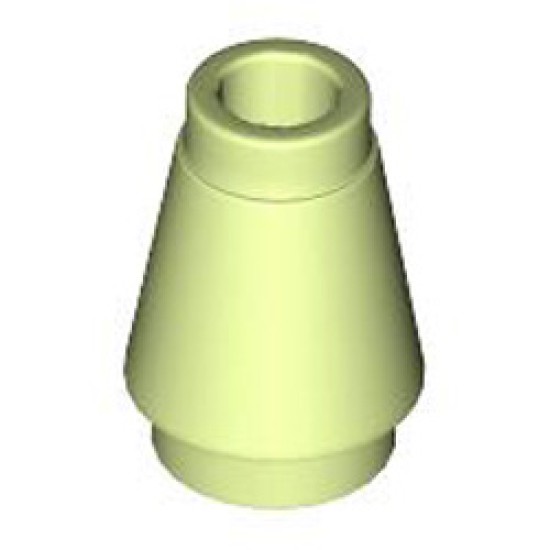 Nose Cone Small 1x1 Spring Yellowish Green