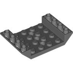 Inverted Roof Tile 4x6 with 3 Holes Dark Stone Grey