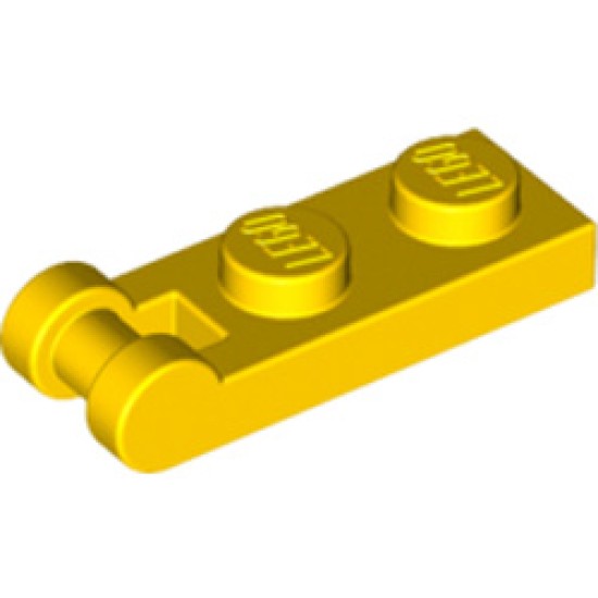 Plate 1x2 with Shaft Diameter 3.2 Bright Yellow