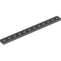Plate 1x12 Dark Stone Grey