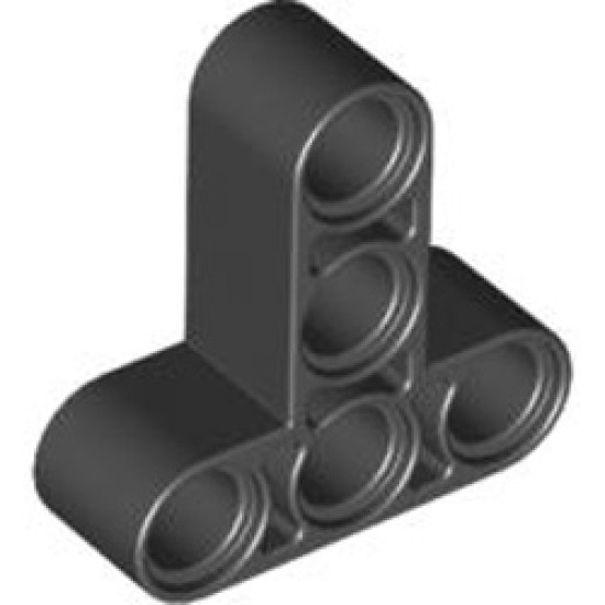 T-Beam 3x3 with Hole Diameter 4.8 Black