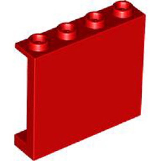 Wall Element 1x4x3 Bright Red