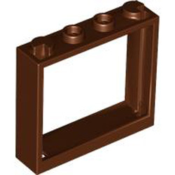 Frame 1x4x3 Reddish Brown