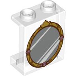 Wall Element 1x2x2 Number 8 Transparent