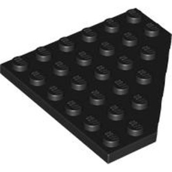 Corner Plate 6x6x45 Degree Black