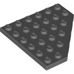 Corner Plate 6x6x45 Degree Dark Stone Grey