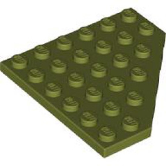 Corner Plate 6x6x45 Degree Olive Green