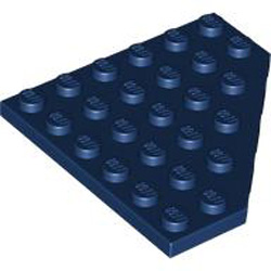 Corner Plate 6x6x45 Degree Earth Blue