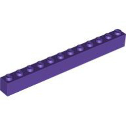 Brick 1x12 Medium Lilac
