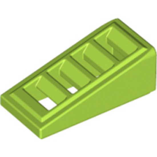 Roof Tile with Lattice 1x2x2/3 Bright Yellowish Green