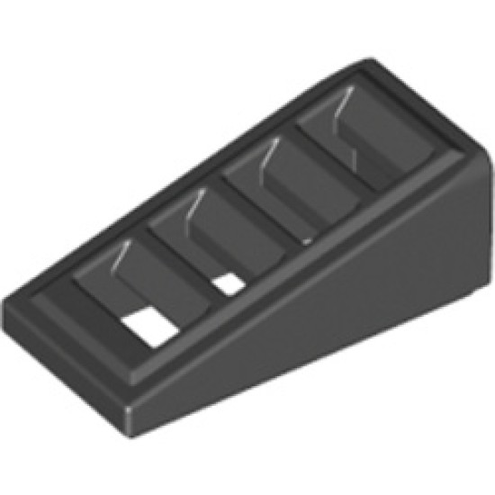 Roof Tile with Lattice 1x2x2/3 Black