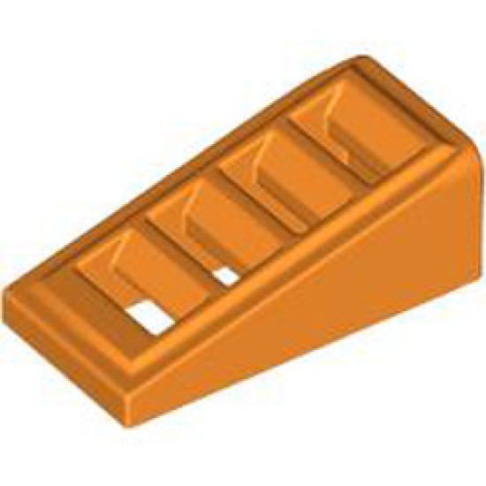 Roof Tile with Lattice 1x2x2/3 Bright Orange