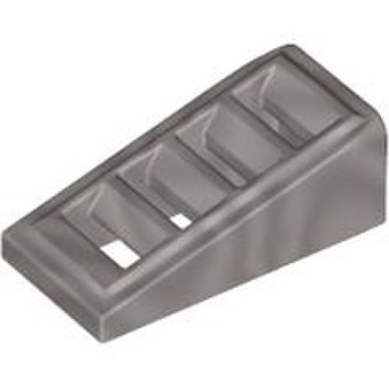 Roof Tile with Lattice 1x2x2/3 Metallic Silver