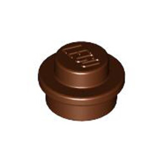 Round Plate 1x1 Reddish Brown