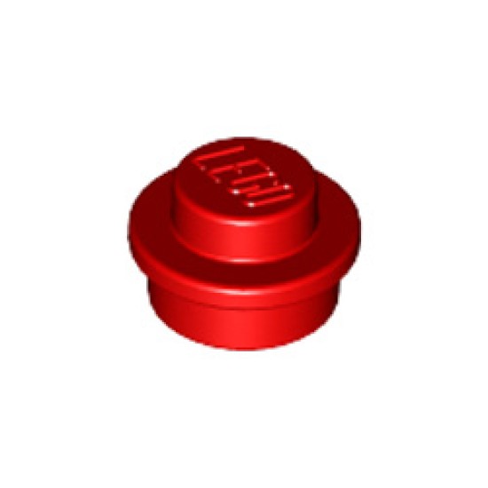 Round Plate 1x1 Bright Red