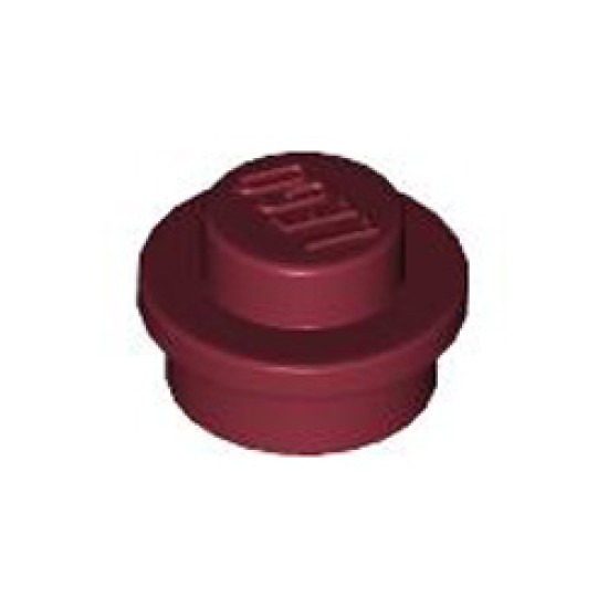 Round Plate 1x1 Dark Red