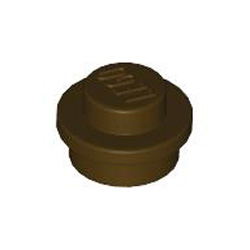 Round Plate 1x1 Dark Brown