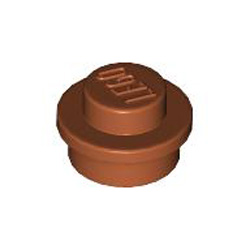 Round Plate 1x1 Dark Orange