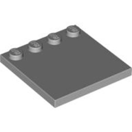 Plate 4x4 with 4 Knobs Medium Stone Grey