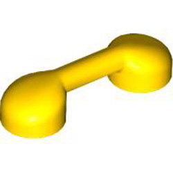 Telephone Receiver Bright Yellow