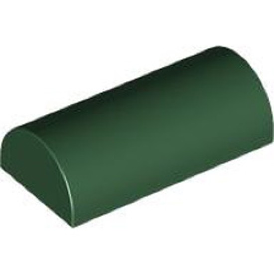 Bowed Roof Ridge 2x4x1 Earth Green