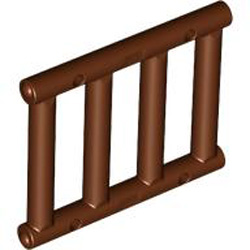 Lattice Plate 1x4x3 Reddish Brown