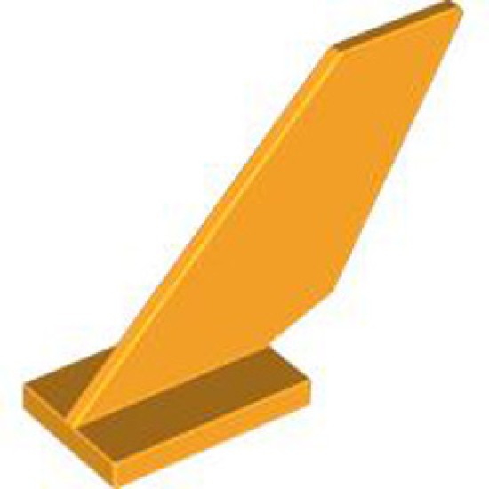 Rudder 2x6x4 Flame Yellowish Orange