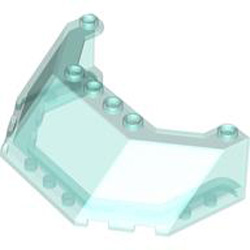 Windscreen 8x5x2 PC Transparent Light Blue